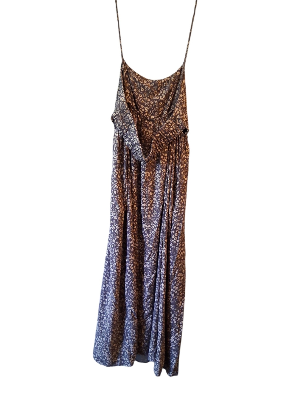 Final Touch Grey Floral Spaghetti-Strap Maxi Dress - Picture 4 of 8